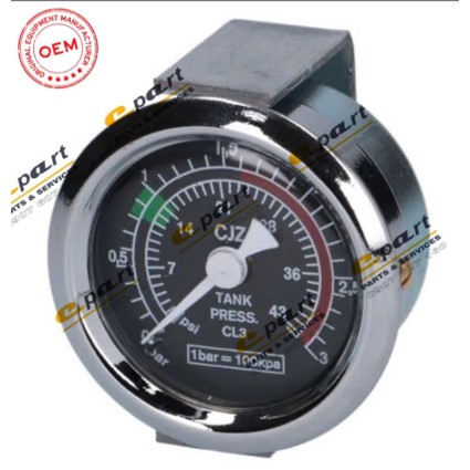 Đồng hồ áp suất nồi hơi phi 43 mm 0/3 bar